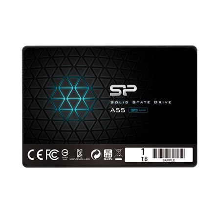 Silicon Power | A55 | 1000 GB | Format SSD | Interfejs SSD SATA | Prędkość odczytu 560 MB/s | Prędkość zapisu 530 MB/s Silicon Power | A55 | 1000 GB | Format SSD | Interfejs SSD SATA | Prędkość odczytu 560 MB/s | Prędkość zapisu 530 MB/s