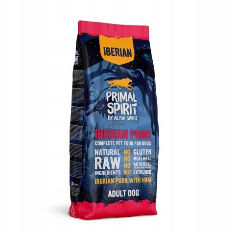 Primal Spirit Iberian 70% wieprz/szynka dla psa 12kg Primal Spirit Iberian 70% wieprz/szynka dla psa 12kg