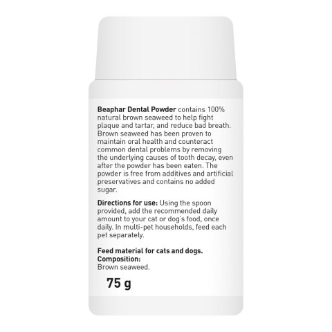 BEAPHAR Dental Proszek z brunatnic do jamy ustnej - 75 g BEAPHAR Dental Proszek z brunatnic do jamy ustnej - 75 g