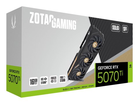 Karta graficzna ZOTAC GAMING GeForce RTX 5070 Ti SOLID SFF 16GB Karta graficzna ZOTAC GAMING GeForce RTX 5070 Ti SOLID SFF 16GB
