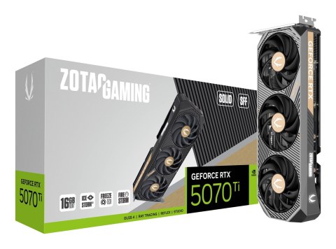 Karta graficzna ZOTAC GAMING GeForce RTX 5070 Ti SOLID SFF 16GB Karta graficzna ZOTAC GAMING GeForce RTX 5070 Ti SOLID SFF 16GB