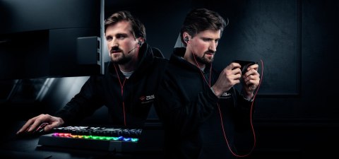 Słuchawki z mikrofonem TRUST GXT 408 Cobra czarno-czerwony Słuchawki z mikrofonem TRUST GXT 408 Cobra czarno-czerwony