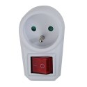 ESPERANZA ROZGAŁĘŹNIK/ADAPTER ELEKTR. 1 GN. WŁ. BIAŁY ELK301W
