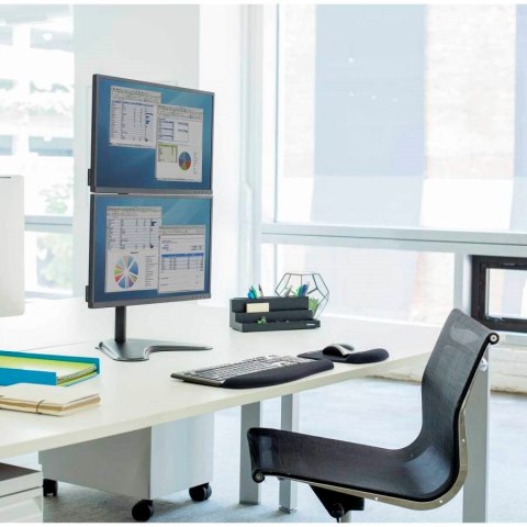 Fellowes Ergonomia wolnostojące ramię na 2 monitory - pionowe Seasa - dawne Professional Series™ Fellowes Ergonomia wolnostojące ramię na 2 monitory - pionowe Seasa - dawne Professional Series™