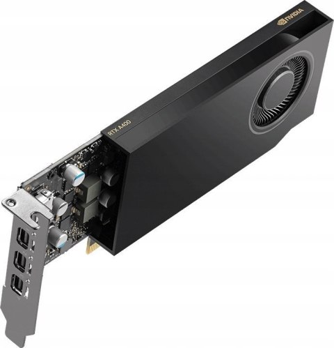 Karta graficzna NVIDIA RTX A400 4GB, GDDR6, 4x DisplayPort, PCI Express 4.0, ATX - ATX bracket, Small Box