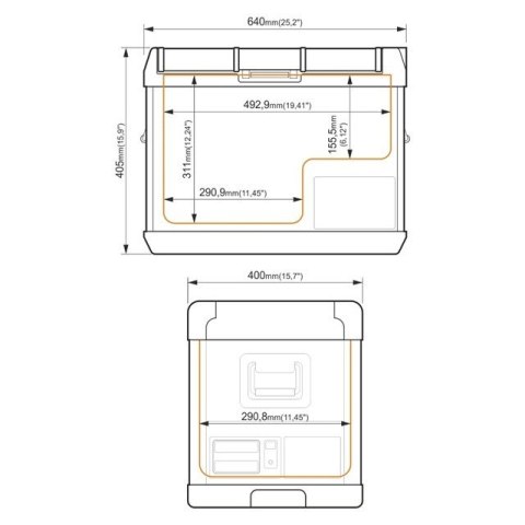 PRZENOŚNA LODÓWKA KOMPRESOROWA GCX37 BLACK PRZENOŚNA LODÓWKA KOMPRESOROWA GCX37 BLACK