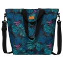 Casualowa torba shopper z zewnętrzną kieszonką - Rovicky