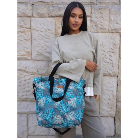 Pojemna torba shopper na zakupy w modny wzór - Rovicky Pojemna torba shopper na zakupy w modny wzór - Rovicky