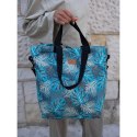 Pojemna torba shopper na zakupy w modny wzór - Rovicky