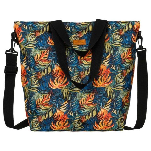 Pojemna torebka shopper w tropikalny wzór - Rovicky Pojemna torebka shopper w tropikalny wzór - Rovicky
