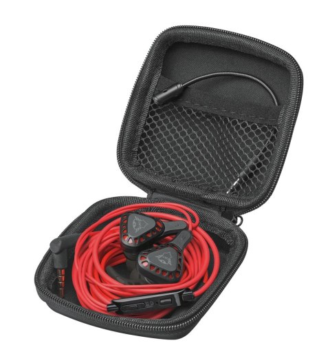 Słuchawki z mikrofonem TRUST GXT 408 Cobra czarno-czerwony Słuchawki z mikrofonem TRUST GXT 408 Cobra czarno-czerwony
