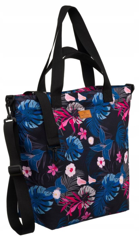 Wygodny shopper damski z poliestru - Rovicky Wygodny shopper damski z poliestru - Rovicky