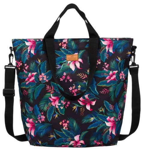 Wygodny shopper damski z poliestru - Rovicky Wygodny shopper damski z poliestru - Rovicky