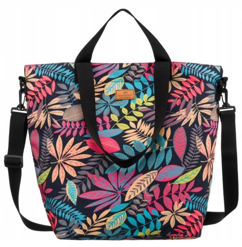 Wygodny shopper damski z poliestru - Rovicky Wygodny shopper damski z poliestru - Rovicky