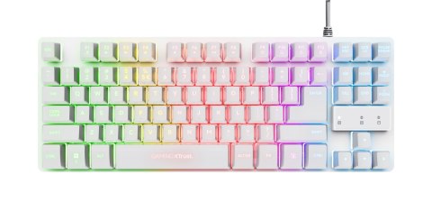 Klawiatura gamingowa TRUST GXT833W THADO TKL US White Klawiatura gamingowa TRUST GXT833W THADO TKL US White