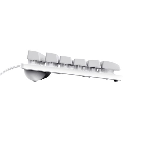 Klawiatura gamingowa TRUST GXT833W THADO TKL US White Klawiatura gamingowa TRUST GXT833W THADO TKL US White