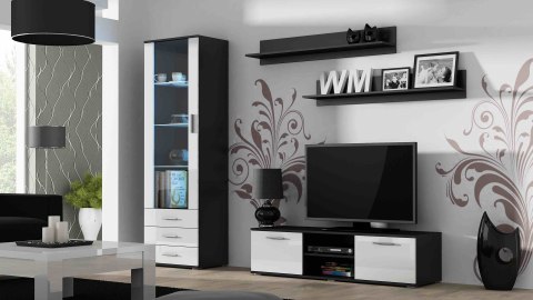 Witryna SOHO S1 czarny/ biały połysk Witryna SOHO S1 czarny/ biały połysk