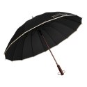 Duży, elegancki parasol rządowy w czarnym kolorze - Peterson