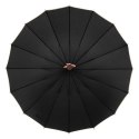 Duży, elegancki parasol rządowy w czarnym kolorze - Peterson