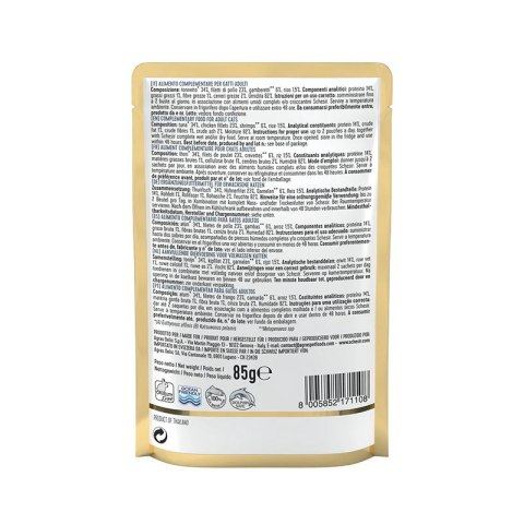 SCHESIR Adult Tuńczykiem AND Kurczak z SHRIMPS 85g SCHESIR Adult Tuńczykiem AND Kurczak z SHRIMPS 85g