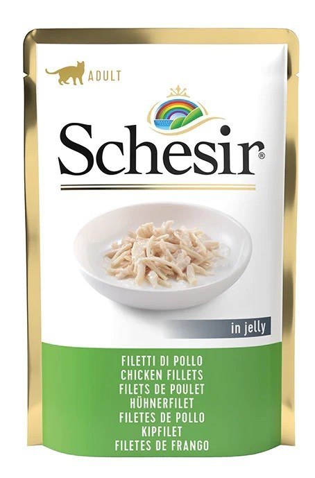 SCHESIR dla kotów Adult Fileciki z Kurczaka 85g SCHESIR dla kotów Adult Fileciki z Kurczaka 85g