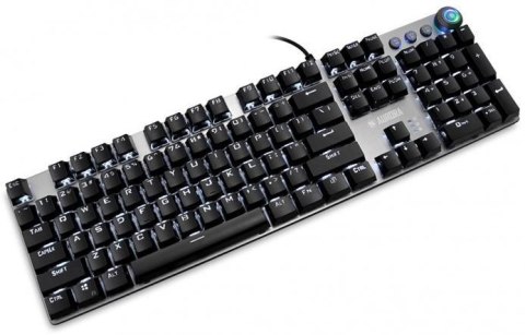 Klawiatura mechaniczna IBOX AURORA K-4 RGB IKGMK4 (USB; (US); kolor czarny) Klawiatura mechaniczna IBOX AURORA K-4 RGB IKGMK4 (USB; (US); kolor czarny)