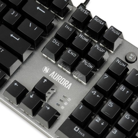 Klawiatura mechaniczna IBOX AURORA K-4 RGB IKGMK4 (USB; (US); kolor czarny) Klawiatura mechaniczna IBOX AURORA K-4 RGB IKGMK4 (USB; (US); kolor czarny)