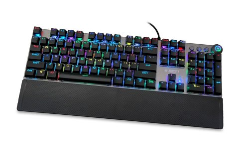 Klawiatura mechaniczna IBOX AURORA K-4 RGB IKGMK4 (USB; (US); kolor czarny) Klawiatura mechaniczna IBOX AURORA K-4 RGB IKGMK4 (USB; (US); kolor czarny)