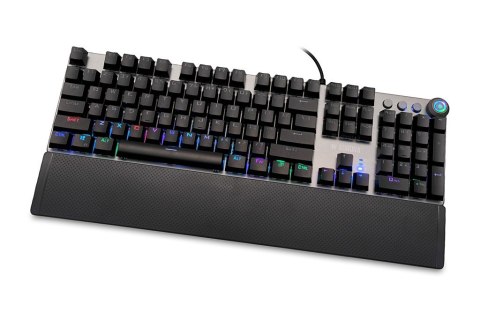 Klawiatura mechaniczna IBOX AURORA K-4 RGB IKGMK4 (USB; (US); kolor czarny) Klawiatura mechaniczna IBOX AURORA K-4 RGB IKGMK4 (USB; (US); kolor czarny)