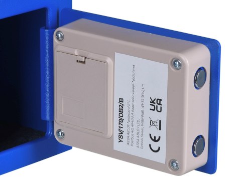 Yale Mini Electronic Safe Blue Sejf podstawowy YSV mini niebieski Yale Mini Electronic Safe Blue Sejf podstawowy YSV mini niebieski