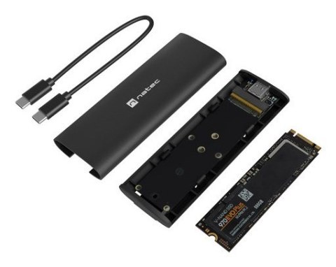 OBUDOWA SSD ZEWNĘTRZNA NATEC RHINO M.2 NVME LITE USB-C 3.1 GEN 2 ALUMINIUM OBUDOWA SSD ZEWNĘTRZNA NATEC RHINO M.2 NVME LITE USB-C 3.1 GEN 2 ALUMINIUM