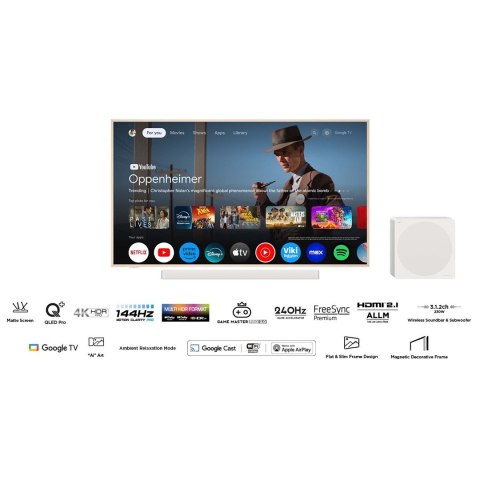 Telewizor 55" TCL 55A300 PRO QLED 4K 144Hz Google TV Telewizor 55" TCL 55A300 PRO QLED 4K 144Hz Google TV