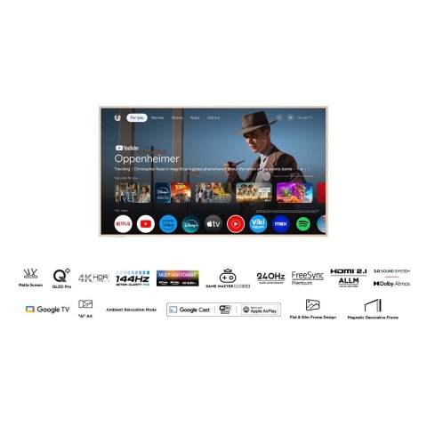 Telewizor 55" TCL 55A300W QLED 4K 144Hz Google TV Telewizor 55" TCL 55A300W QLED 4K 144Hz Google TV
