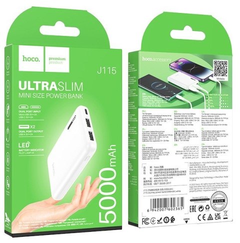 Powerbank Hoco J115 Journey (biały)