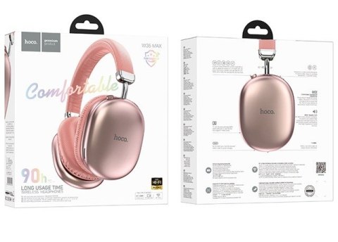 Słuchawki bezprzewodowe Hoco W35 Max Joy (różowy)