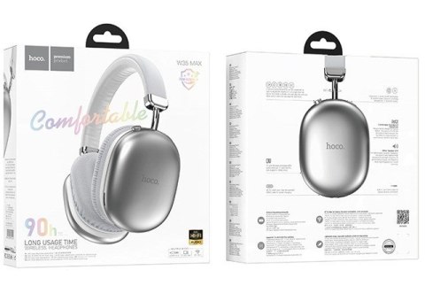 Słuchawki bezprzewodowe Hoco W35 Max Joy (srebrny)