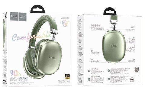 Słuchawki bezprzewodowe Hoco W35 Max Joy (zielony)