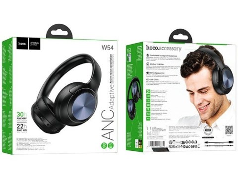 Słuchawki bezprzewodowe Hoco W54 Young ANC (czarny)