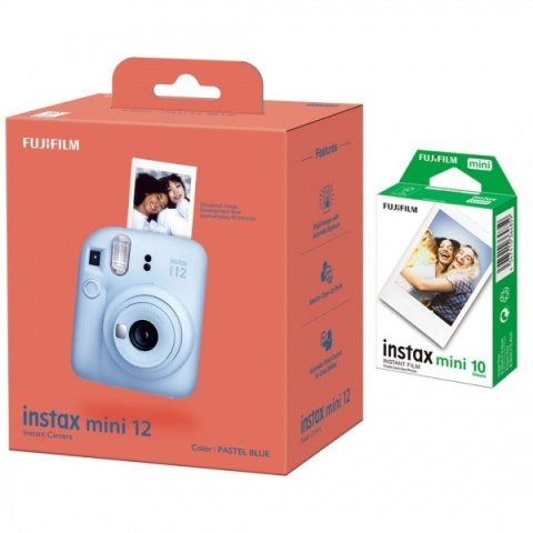 Fujifilm | MP | x | Pastel Blue | 800 | Aparat Instax Mini 12 + Instax Mini Glossy (10pl) Fujifilm | MP | x | Pastel Blue | 800 | Aparat Instax Mini 12 + Instax Mini Glossy (10pl)