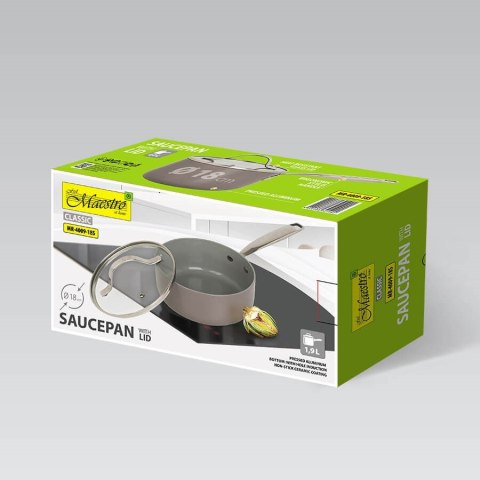 Rondel z pokrywką 18 cm 1,9L MAESTRO MR-4009-18S