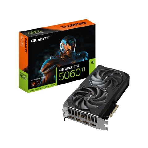 Karta graficzna Gigabyte GeForce RTX 5060 Ti WINDFORCE OC 16GB Karta graficzna Gigabyte GeForce RTX 5060 Ti WINDFORCE OC 16GB