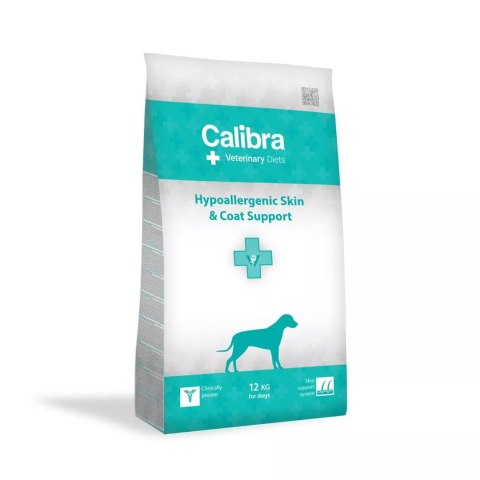 CALIBRA Veterinary Diets Hypoallergenic Skin Coat - karma dla psa - 12 kg CALIBRA Veterinary Diets Hypoallergenic Skin Coat - karma dla psa - 12 kg