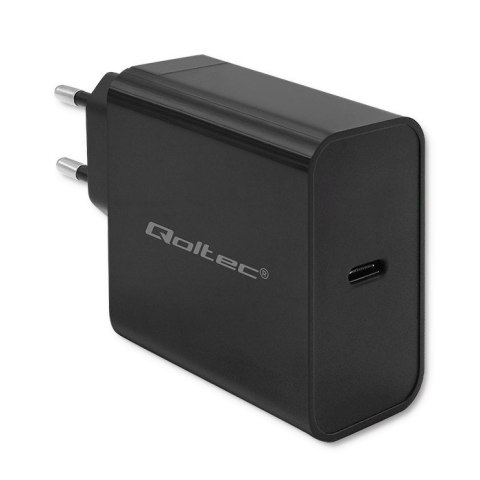 QOLTEC ŁADOWARKA SUPER QUICK PD | 1XUSB-C | 65W | 5-20V | 3-3.25A | CZARNA QOLTEC ŁADOWARKA SUPER QUICK PD | 1XUSB-C | 65W | 5-20V | 3-3.25A | CZARNA