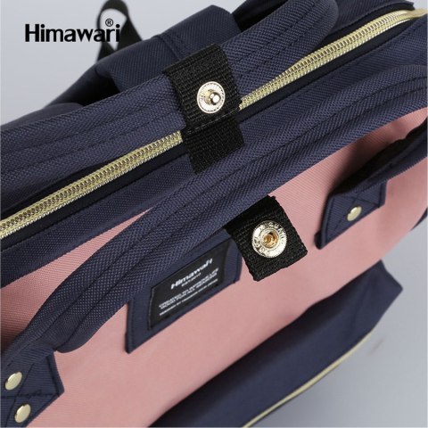 Czarny plecak damski z USB na laptopa - Himawari Czarny plecak damski z USB na laptopa - Himawari