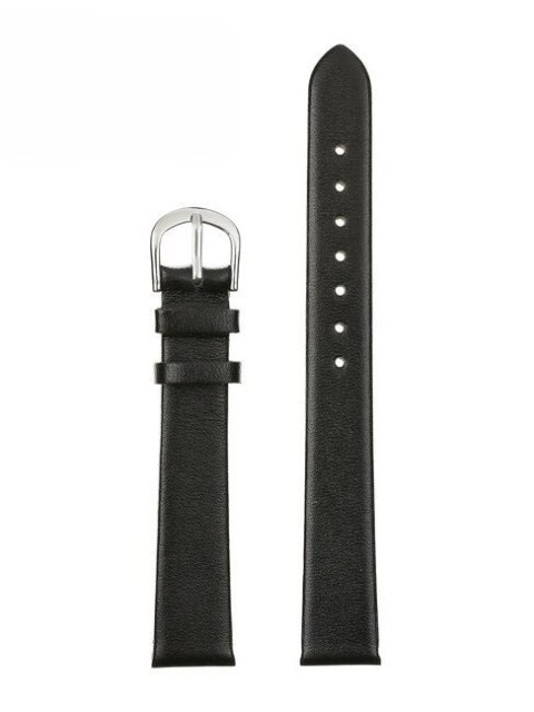 Pasek skórzany do zegarka W36L - czarny - 18mm Pasek skórzany do zegarka W36L - czarny - 18mm