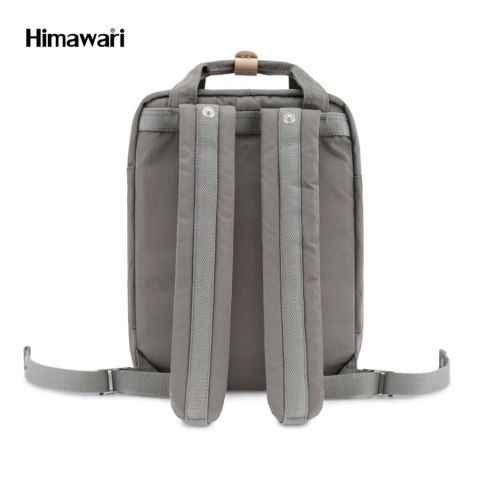 Pojemny plecak z miejscem na laptopa 14" szary - Himawari Pojemny plecak z miejscem na laptopa 14" szary - Himawari