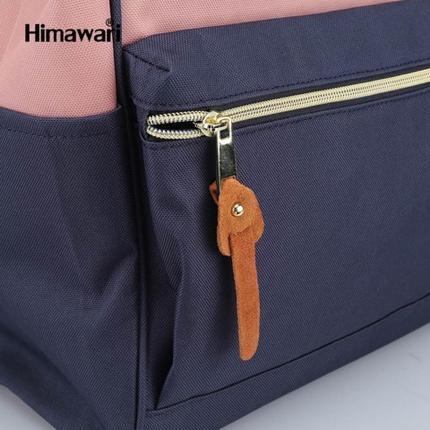 Zielony plecak na laptopa z USB i kieszeniami - Himawari Zielony plecak na laptopa z USB i kieszeniami - Himawari