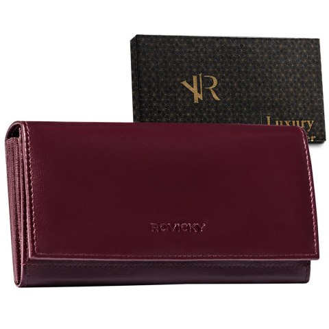 Duży skórzany portfel z systemem RFID Protect - Rovicky Duży skórzany portfel z systemem RFID Protect - Rovicky