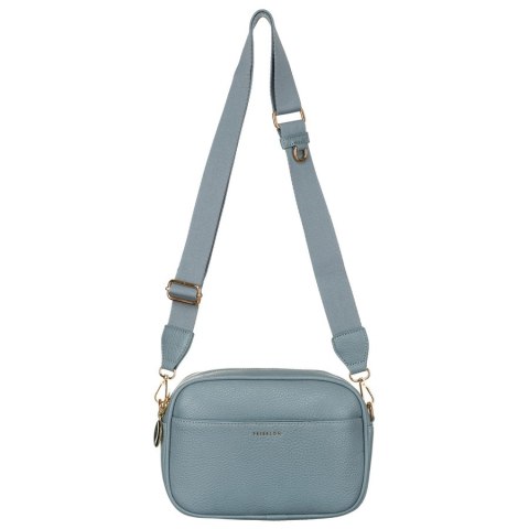 Niebieska listonoszka damska crossbody z wąskim i szerokim paskiem na ramię eko skóra Peterson Niebieska listonoszka damska crossbody z wąskim i szerokim paskiem na ramię eko skóra Peterson
