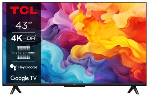 Telewizor 43" TCL 43P655 4K Ultra HD Android Telewizor 43" TCL 43P655 4K Ultra HD Android